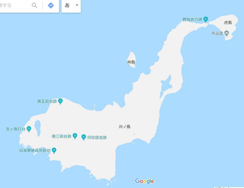 沖ノ島と虎島